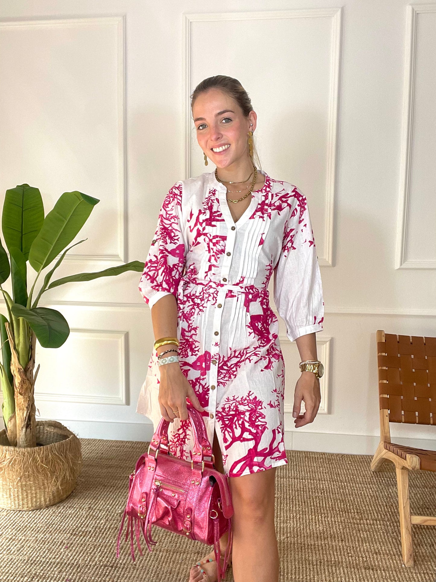 Vestido Amintras Rosa