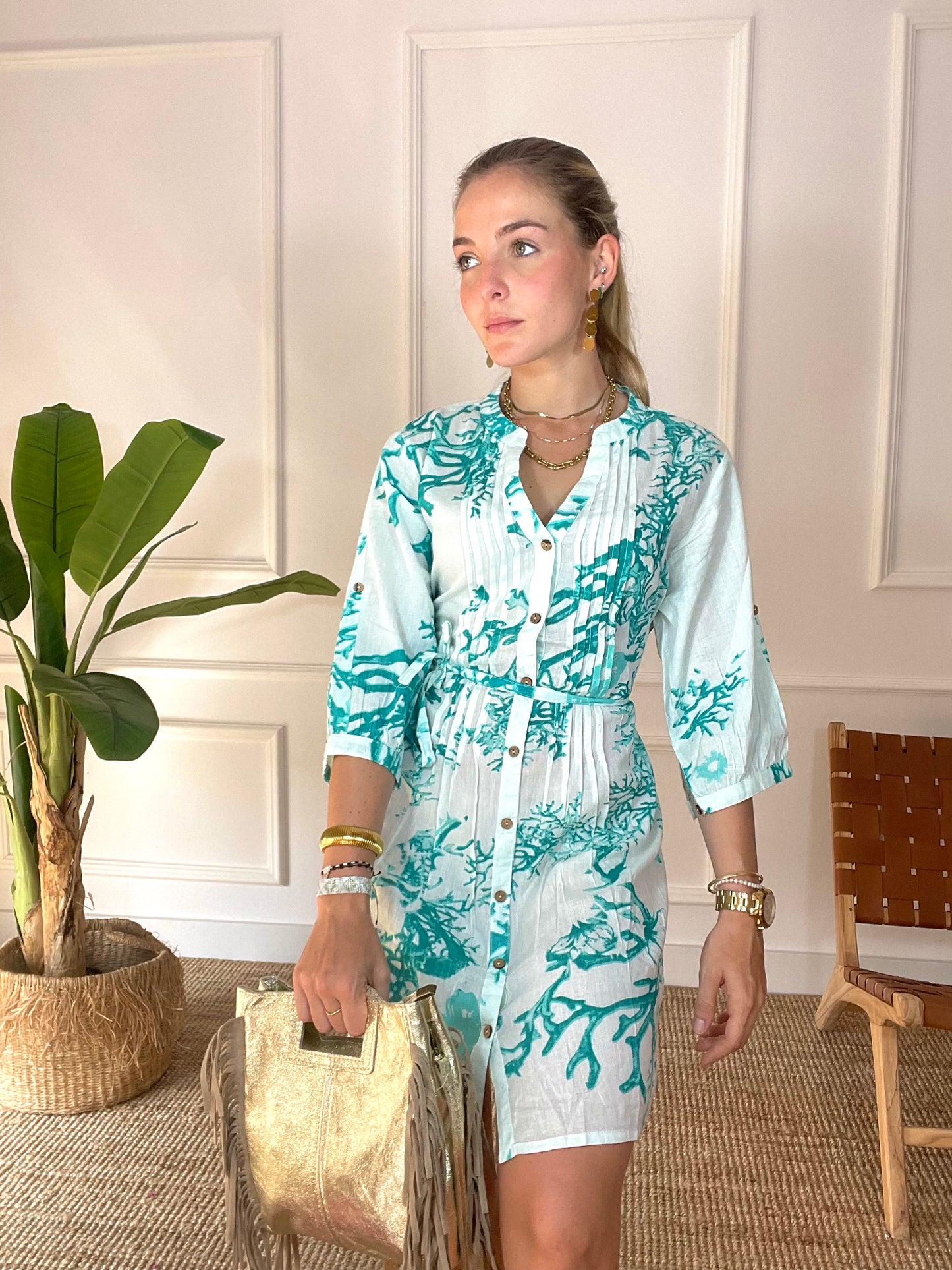 Vestido Amintras Turquesa