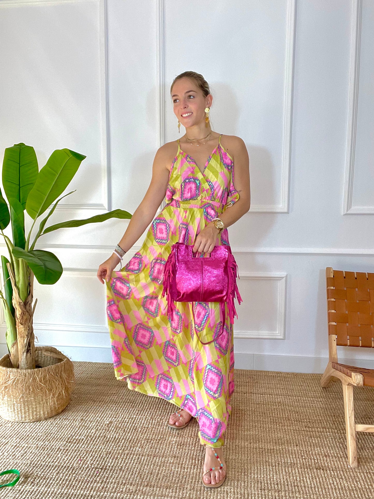 Bolso Bacquet Rosa