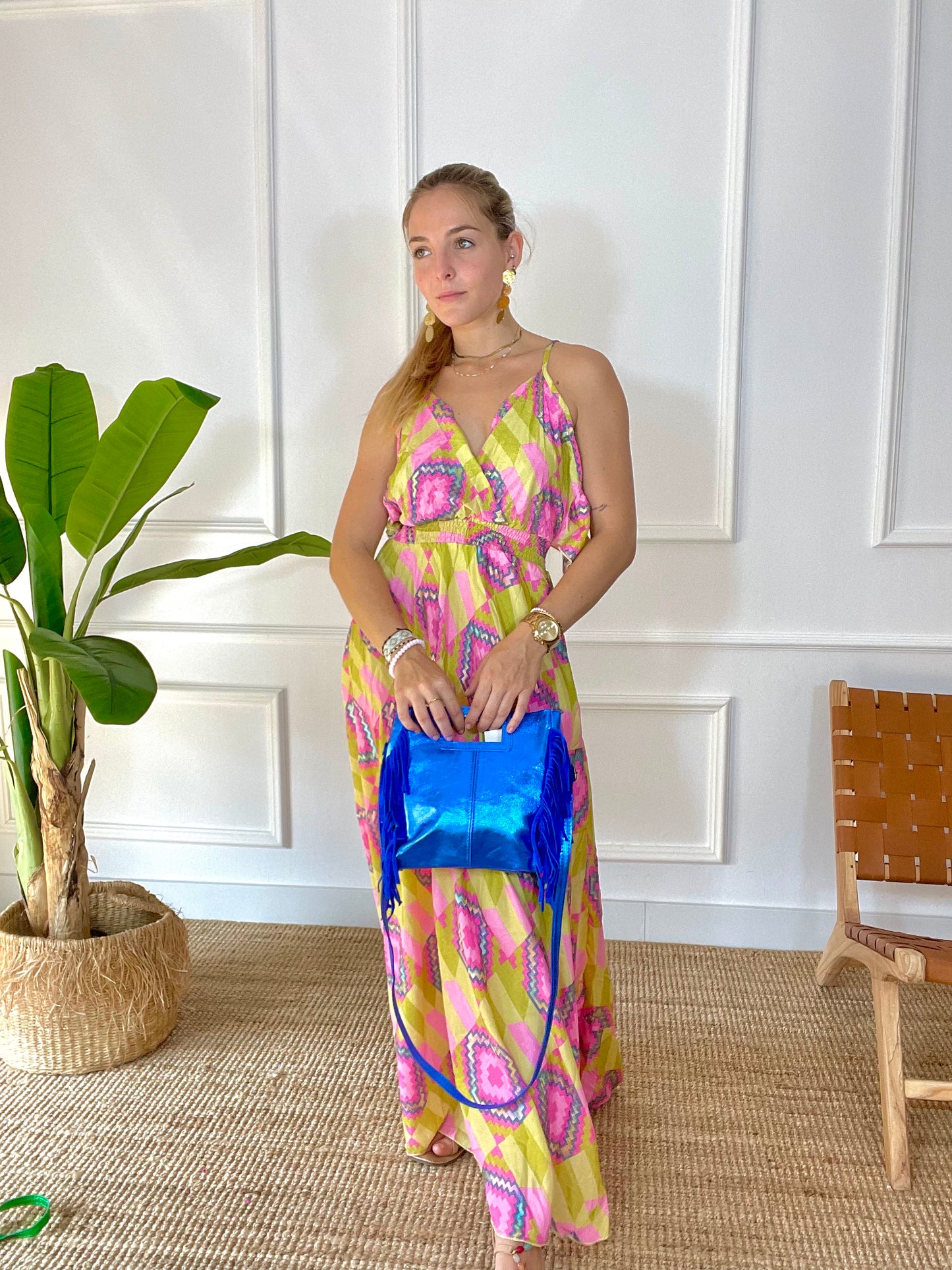 Bolso Bacquet Azul