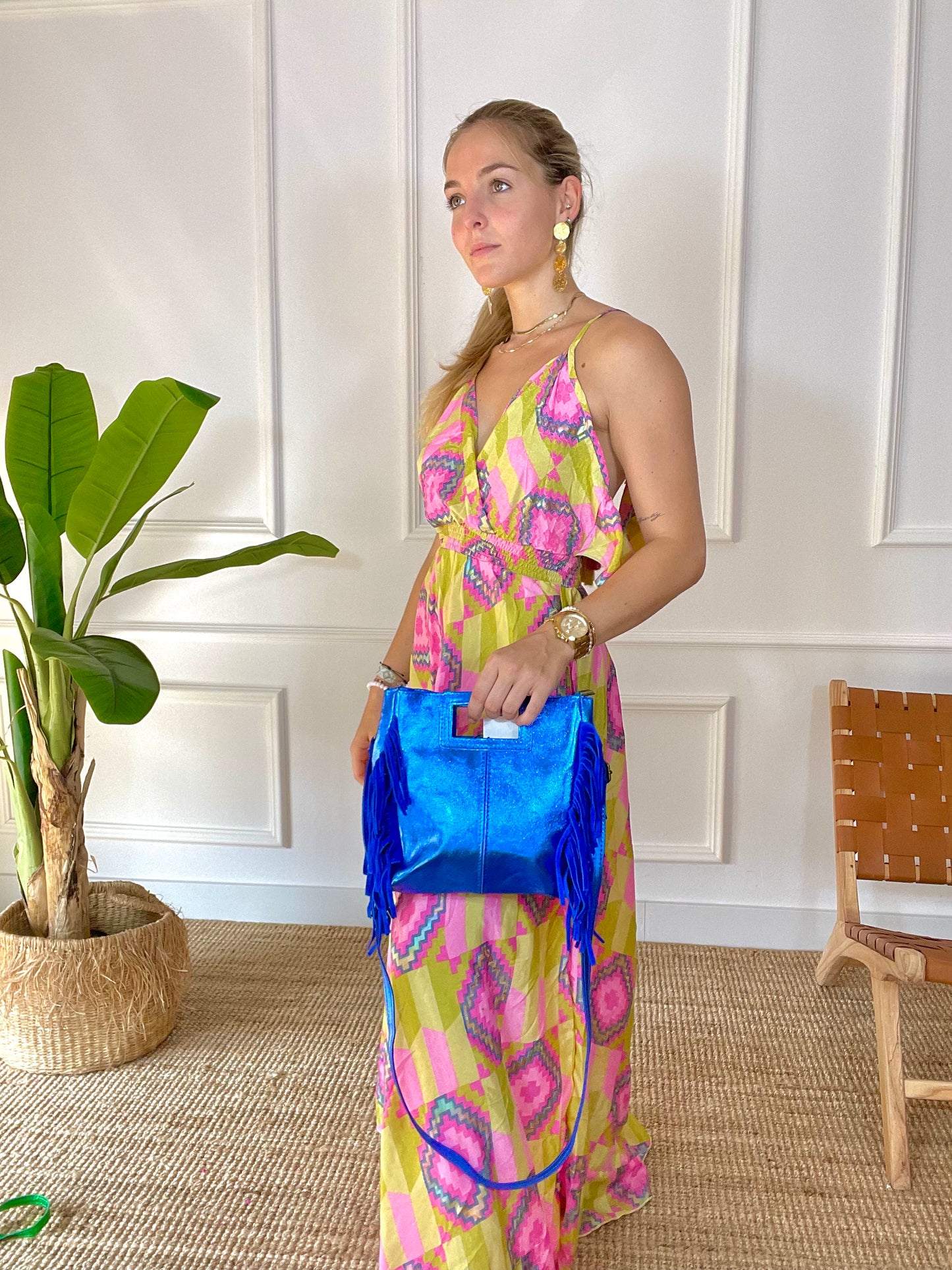 Bolso Bacquet Azul
