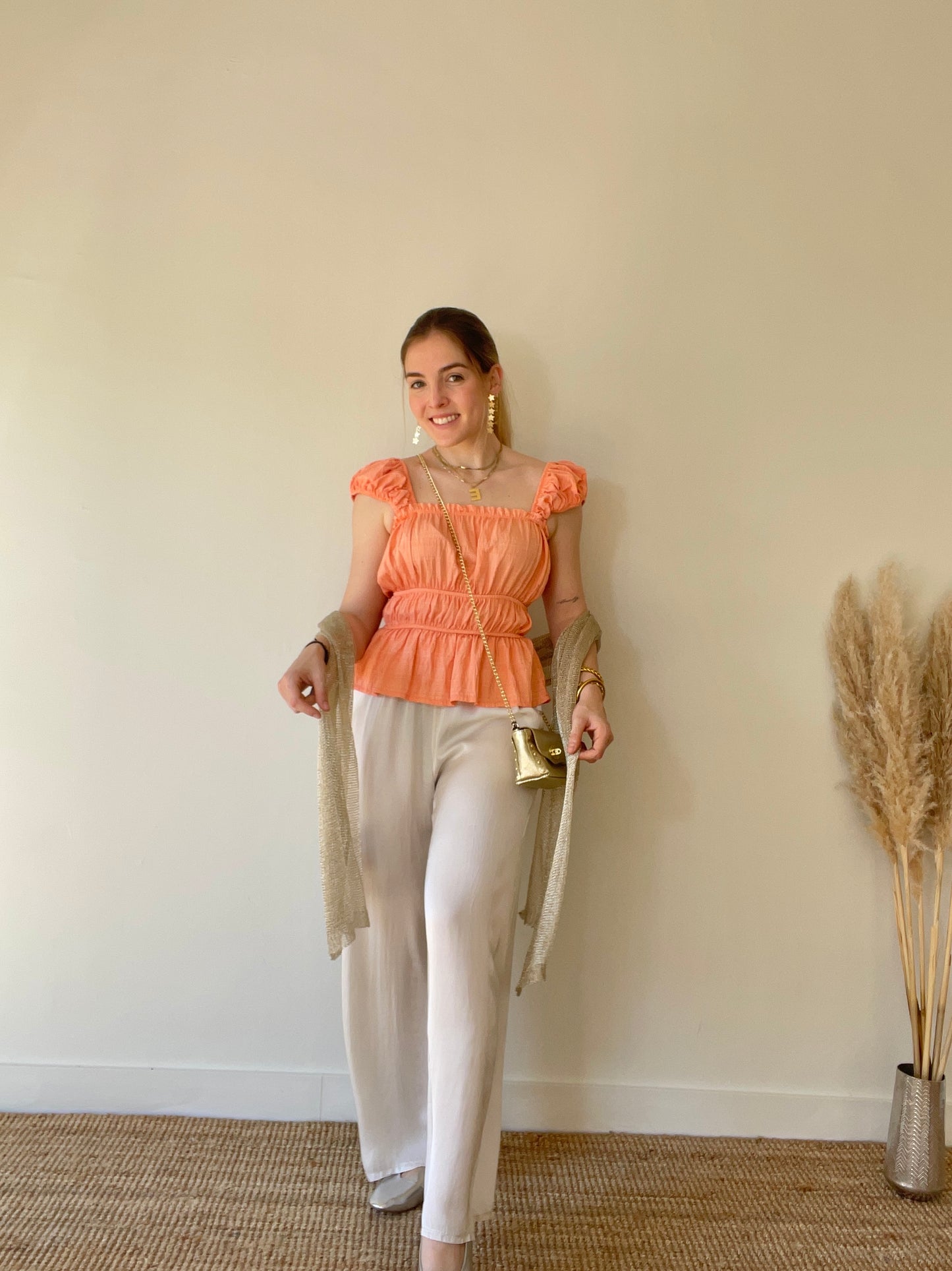Top Armelle Naranja