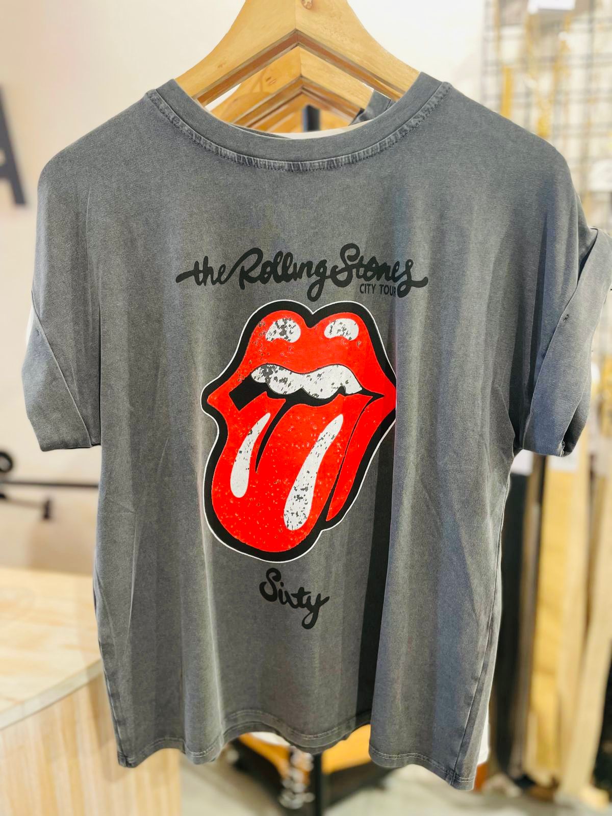 Camiseta Rock Gris