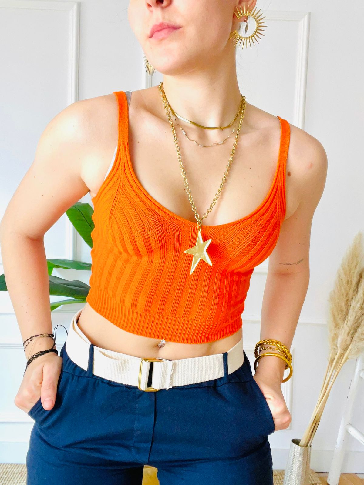 Top Vasalle Naranja