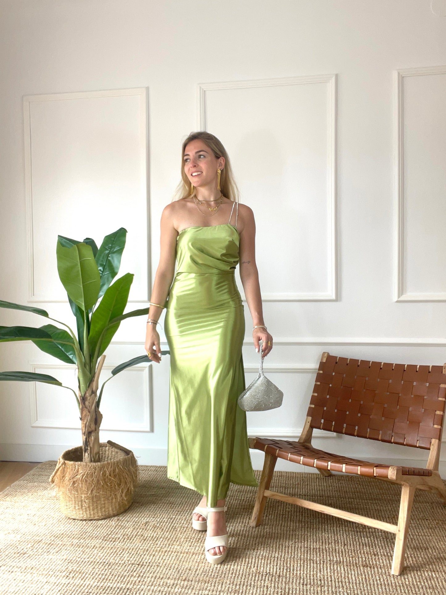 Vestido Bishop Verde