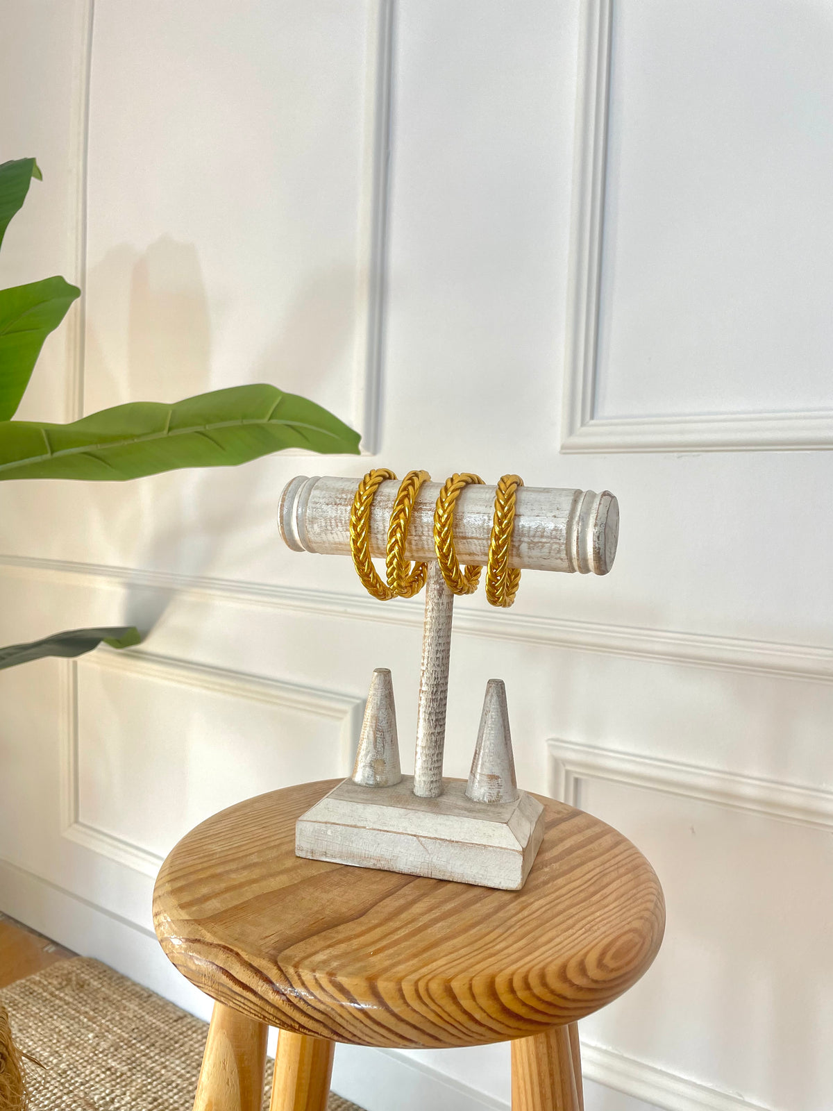 Pulsera pan de Oro trenzada