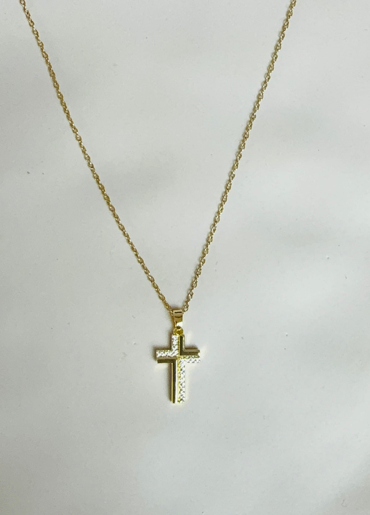 Collar Cruz con piedras