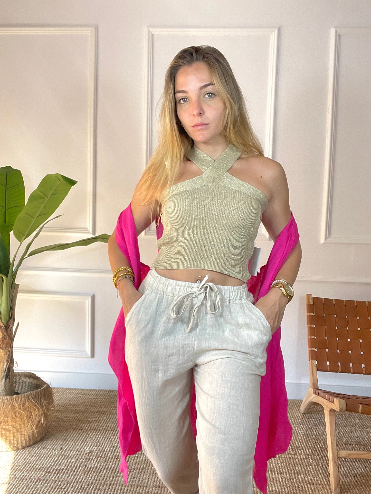 Pantalon Melana Beige