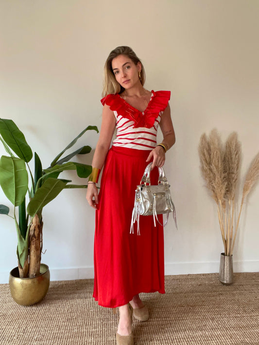 Falda Pits Roja