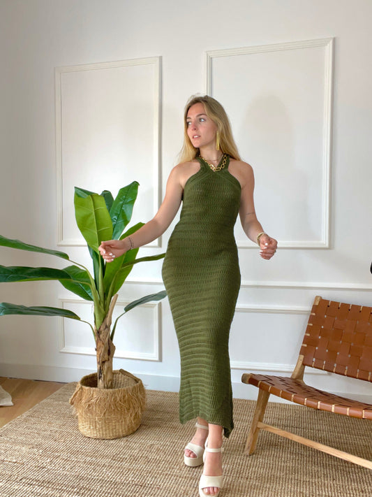 Vestido Perham Caqui
