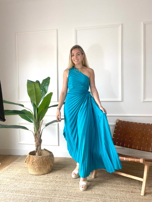 Vestido Claxton Celeste