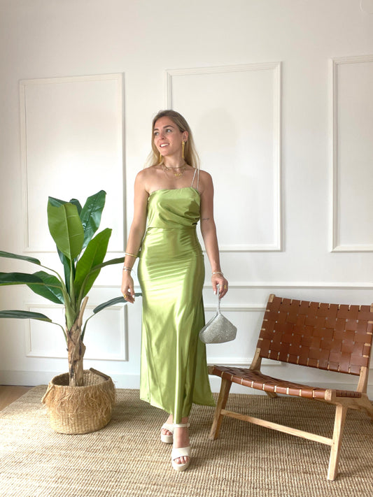 Vestido Bishop Verde
